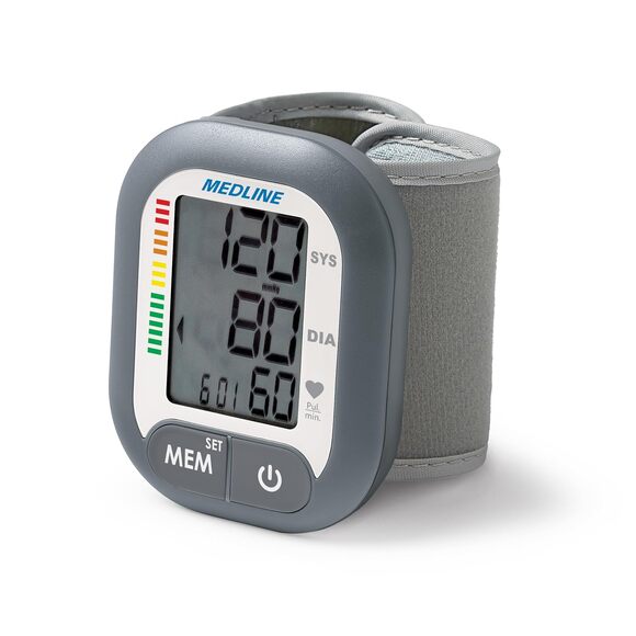 Medline Wrist Blood Pressure Monitor Digital LCD Display Automatic with Memory - Picture 1 of 9